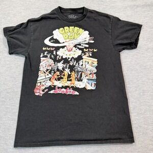 Green Day Dookie T-Shirt Men M Black 1994 Album Graphic Punk Rock Band Tee